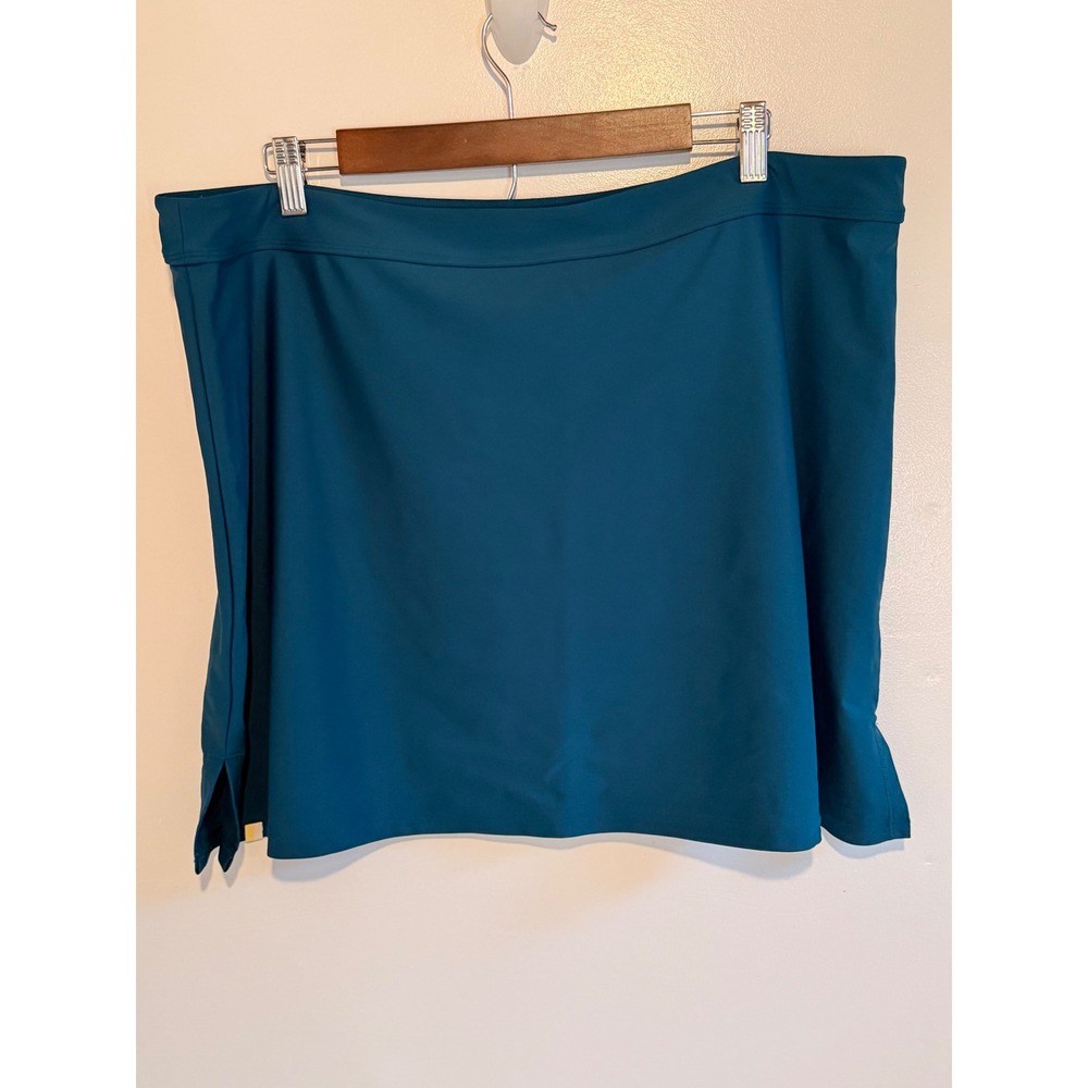 Summersalt Pool Skirt Women 1XL Seaweed Teal Swim Bottom Plus Size - Picture 2 of 4